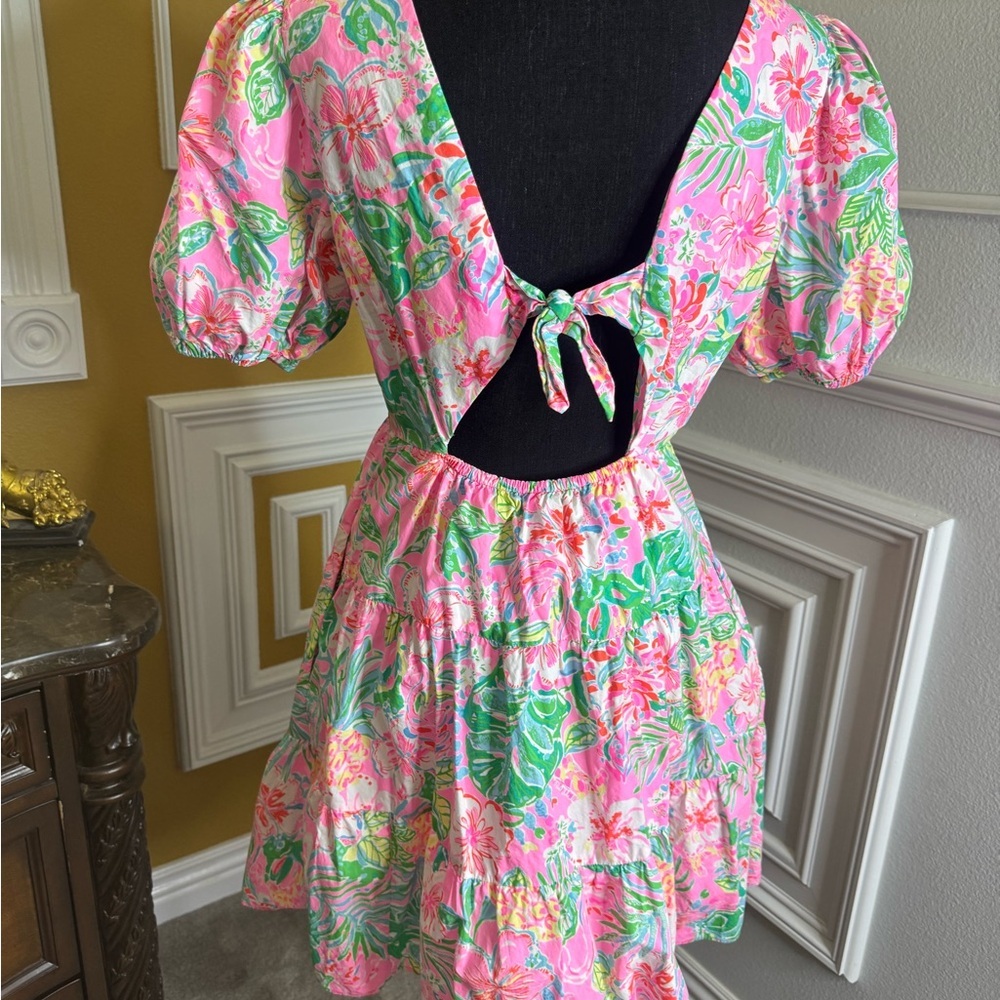 Lilly Pulitzer
Nalani Dress Floral V-Neck Puff Sleeve Dress - Picture 10 of 12